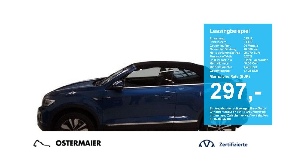 VW T-Roc 6.380 km 29.070 &euro; Vilsbiburg 84137