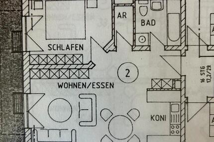Wohnung Taufkirchen (Vils) - 2 Zimmer, 55 m&sup2;, 545&euro; | Angebot:25648904