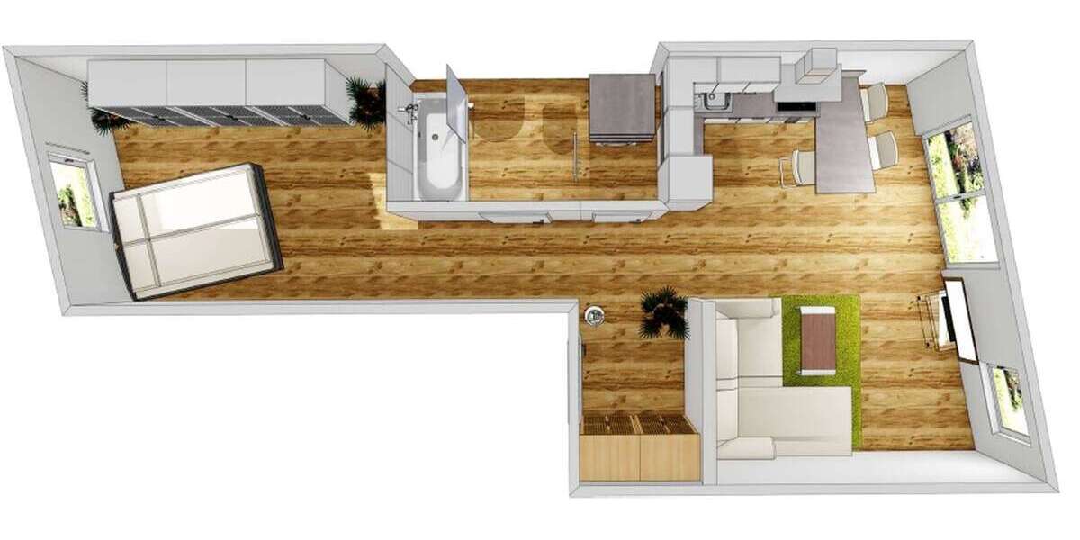 Etagenwohnung Landshut Landshut-West - 2 Zimmer, 52 m&sup2;, 745&euro; | Angebot:26460585