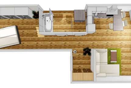 Wohnung Landshut Landshut-West - 2 Zimmer, 52 m&sup2;, 745&euro; | Angebot:26460585