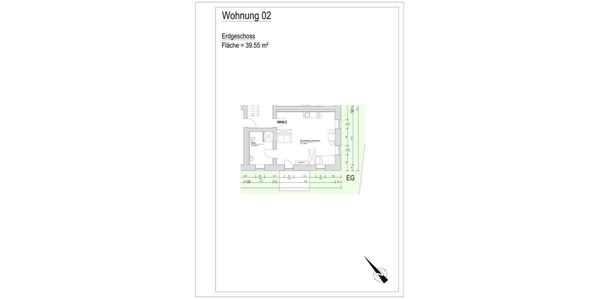Etagenwohnung Marklkofen - 1 Zimmer, 1 m&sup2;, 535&euro; | Angebot:26544063
