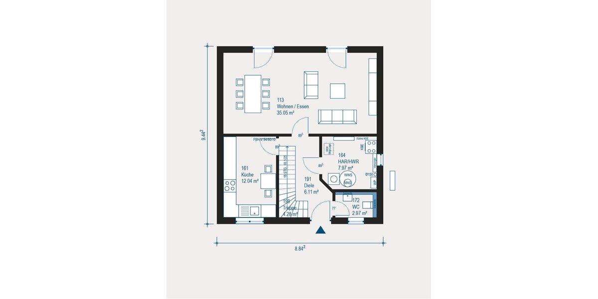 Familienfreundliches Einfamilienhaus Home 2 - Ihr neues Zuhause zum Mitgestalten - Gewerbeobjekt Essenbach | Angebot:27329838
