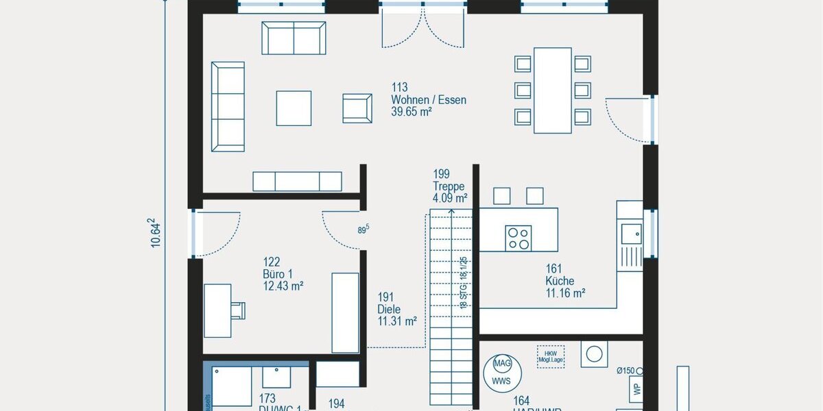 Individuell gestaltbares Einfamilienhaus mit vielseitigem Raumangebot - Einfamilienhaus Rottenburg an der Laaber | Angebot:27594631