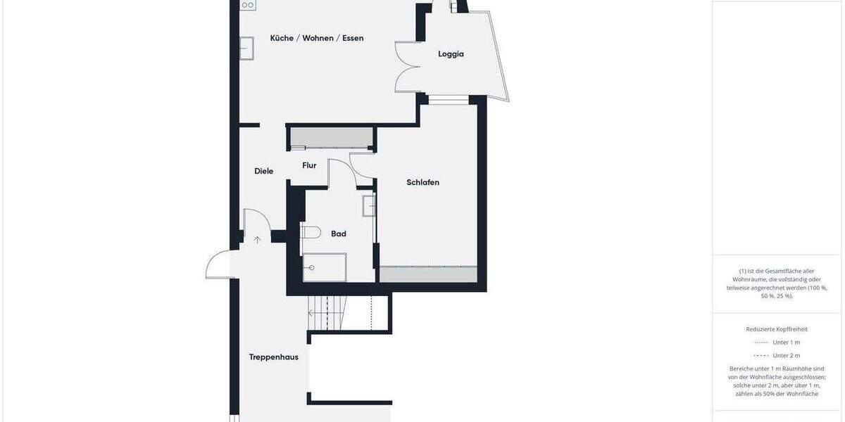 Etagenwohnung Landshut West - 2 Zimmer, 70 m&sup2;, 395.000&euro; | Angebot:25740546