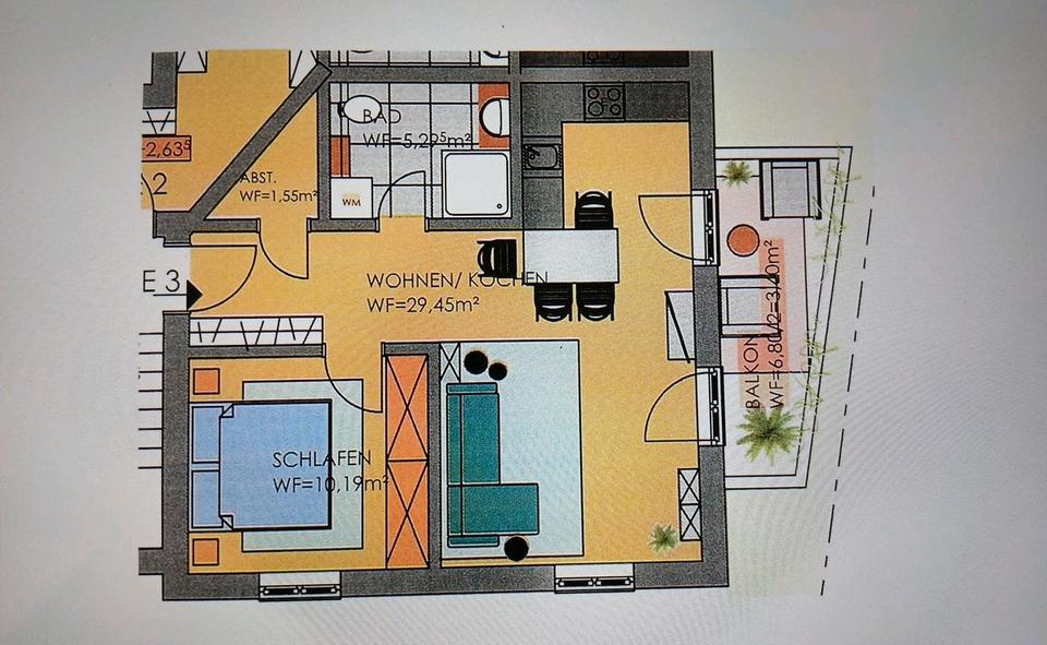 Dachgeschoßwohnung Altdorf - 2 Zimmer, 54 m&sup2;, 1.050&euro; | Angebot:26648198