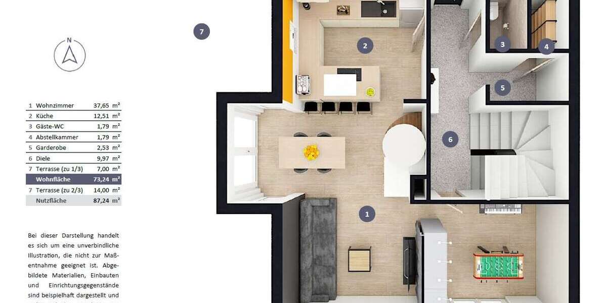 Neuwertige DHH in ruhiger Anliegerstraße | Kaminofen, Fußbodenheizung & Hobbyraum - Doppelhaushälfte Taufkirchen (Vils) | Angebot:22166188