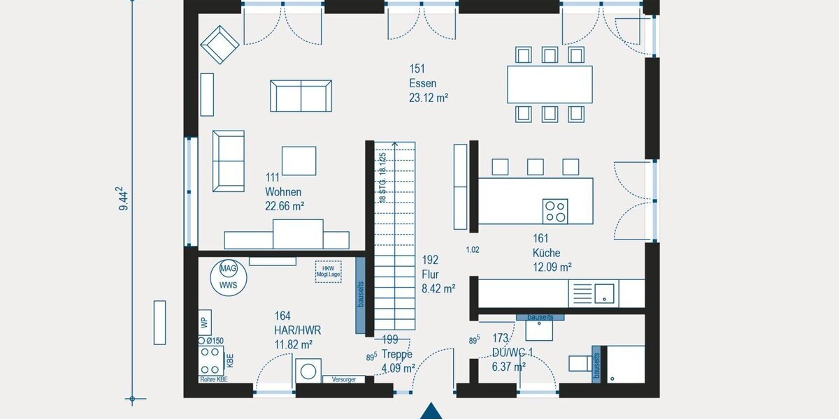 City Villa 6: Vielseitiges Wohnen auf zwei Ebenen - Villa Adlkofen | Angebot:27459178
