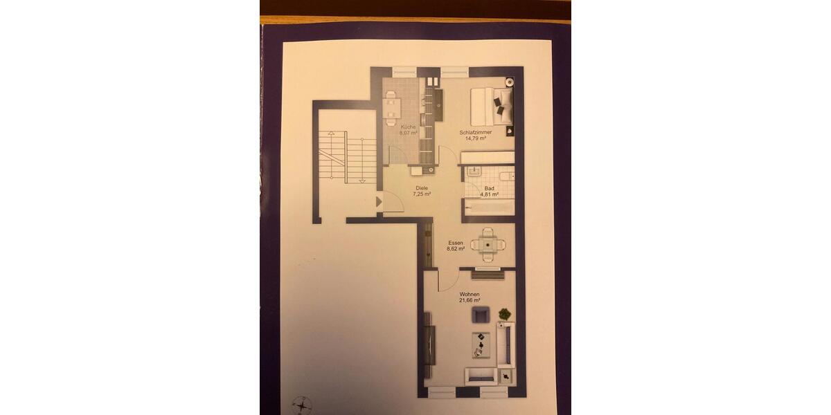 Etagenwohnung Landshut - 2.5 Zimmer, 65 m&sup2;, 780&euro; | Angebot:26586630