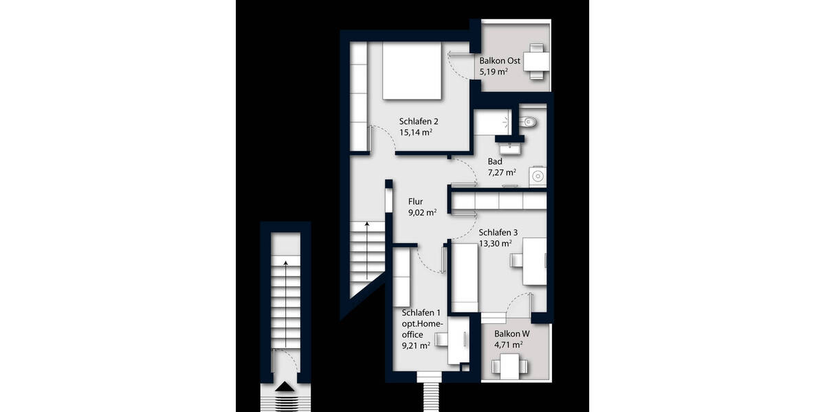 Etagenwohnung Moosburg an der Isar Moosburg - 5 Zimmer, 116 m&sup2;, 625.000&euro; | Angebot:25983341