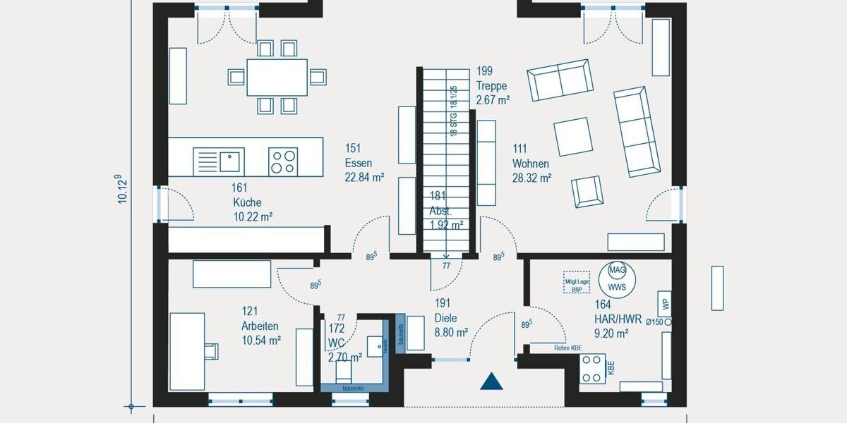 Modernes Einfamilienhaus Highline 5 - Viel Raum für Ihre Wünsche - 5- Vilsbiburg | Angebot:27594628