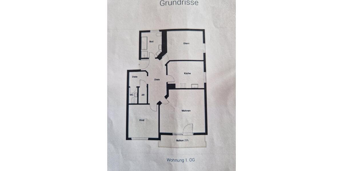 Etagenwohnung Essenbach - 3.5 Zimmer, 88 m&sup2;, 950&euro; | Angebot:26022259