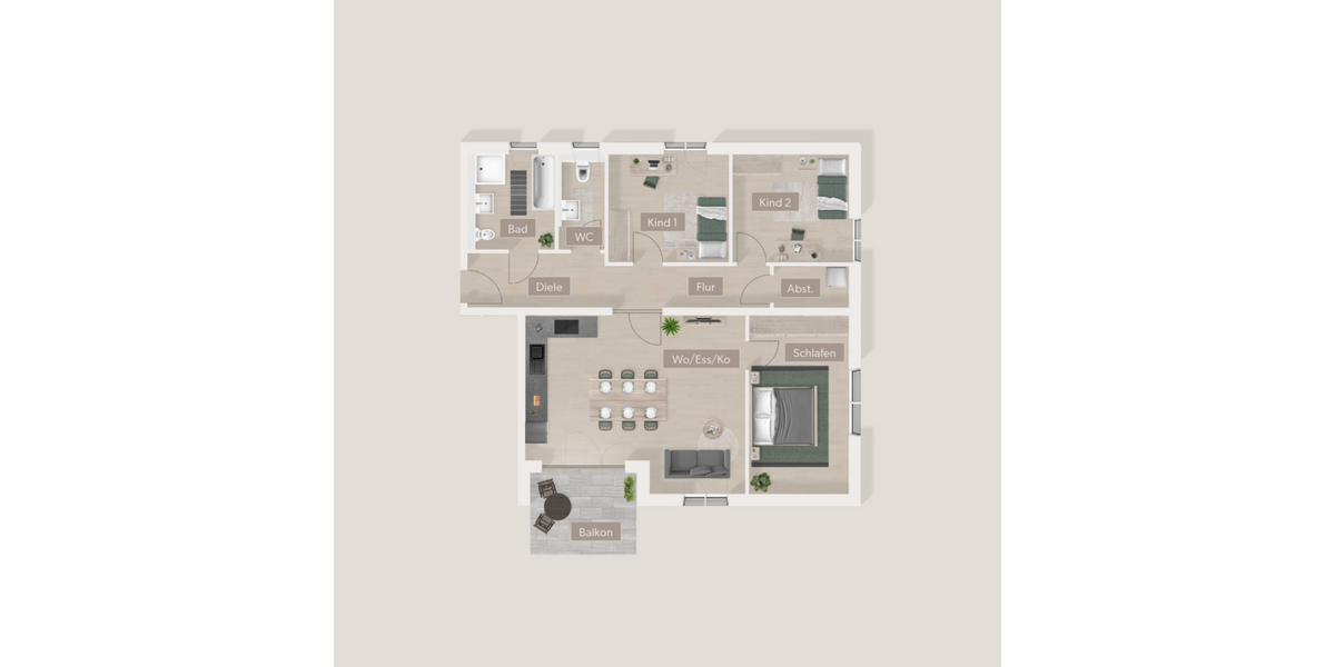 Etagenwohnung Furth - 4 Zimmer, 101 m&sup2;, 584.408&euro; | Angebot:25870459