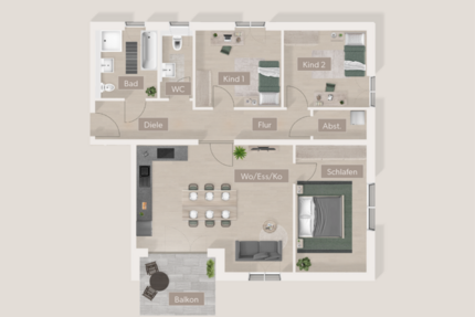 Wohnung Furth - 4 Zimmer, 101 m&sup2;, 584.408&euro; | Angebot:25870459