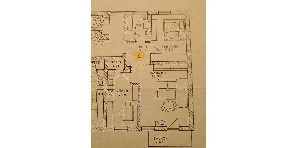 Etagenwohnung Bockhorn - 2 Zimmer, 64 m&sup2;, 290.000&euro; | Angebot:24562428