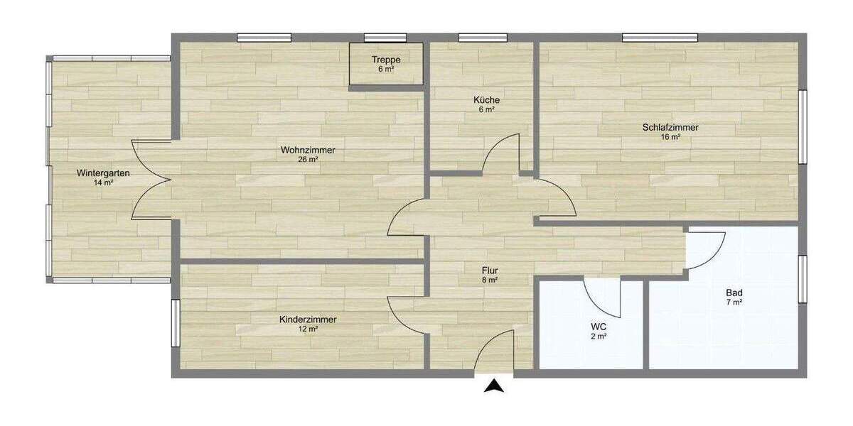 Etagenwohnung Rudelzhausen - 4 Zimmer, 100 m&sup2;, 349.000&euro; | Angebot:25850144