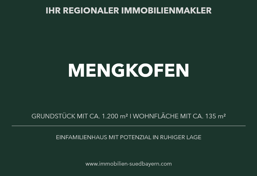 Einfamilienhaus Mengkofen - 6 Zimmer, 135 m&sup2;, 295.000&euro; | Angebot:25961843