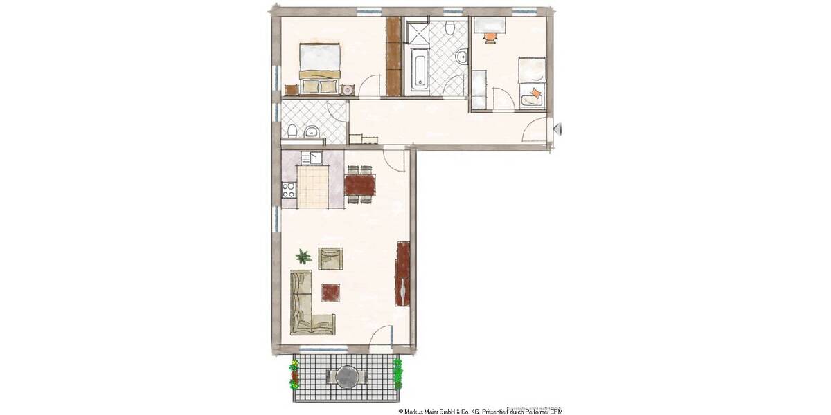 Etagenwohnung Dorfen - 3 Zimmer, 88 m&sup2;, 527.050&euro; | Angebot:25800349