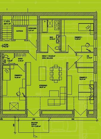 Etagenwohnung Baierbach - 4 Zimmer, 106 m&sup2;, 486.486&euro; | Angebot:25695616