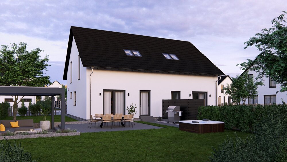 Gleich zwei Doppelhaushälften: Nutzte jetzt die gesunkenen KFW-Zinsen und profitiere doppelt - Mehrfamilienhaus, Wohnhaus Landshut Hascherkeller | Angebot:27523892