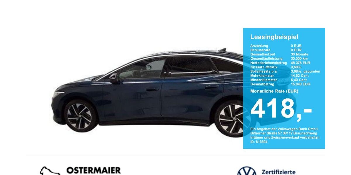 VW ID.7 19.310 km 48.375 &euro; Vilsbiburg 84137