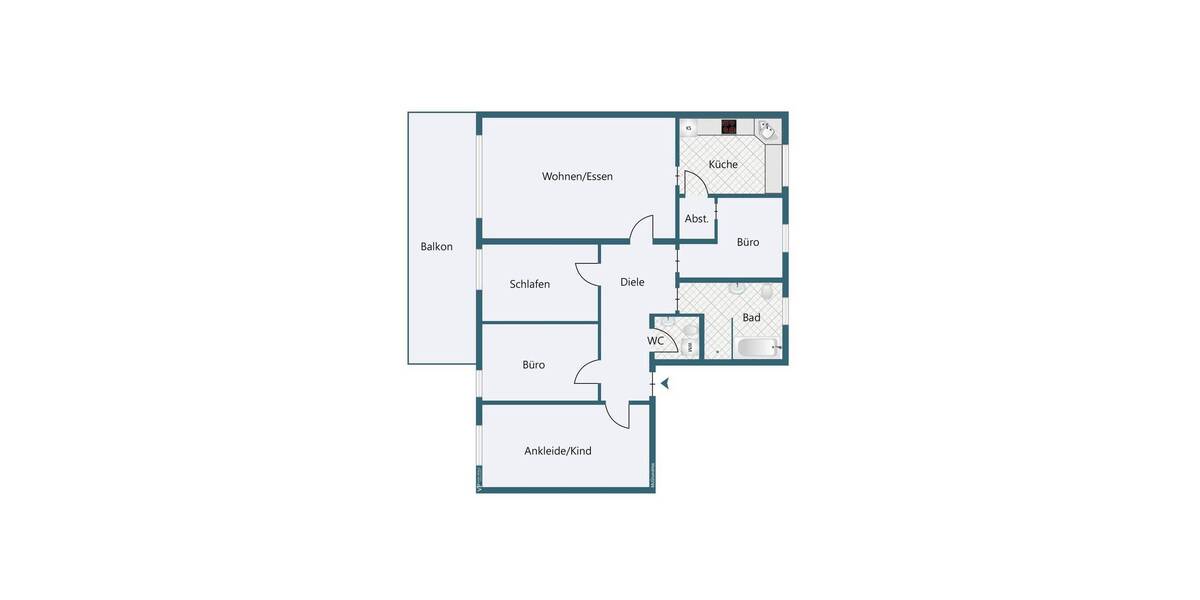 Etagenwohnung Landshut Nikola - 5 Zimmer, 124 m&sup2;, 695.000&euro; | Angebot:25740529