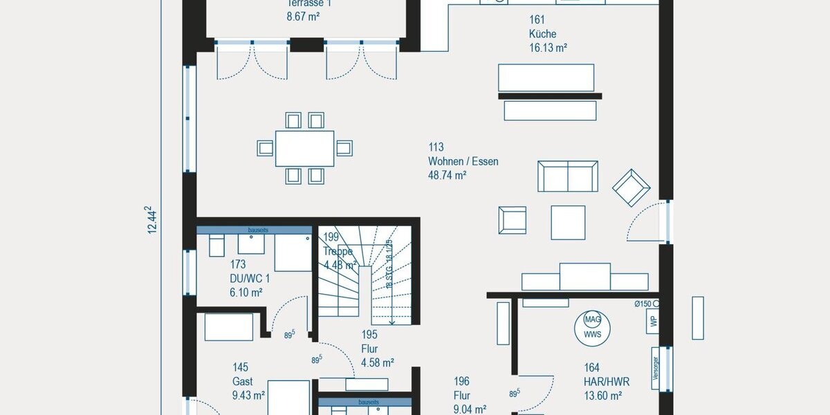Individuelle Villa mit großzügigem Grundriss und flexibler Planung - Villa Wörth an der Isar | Angebot:27459180