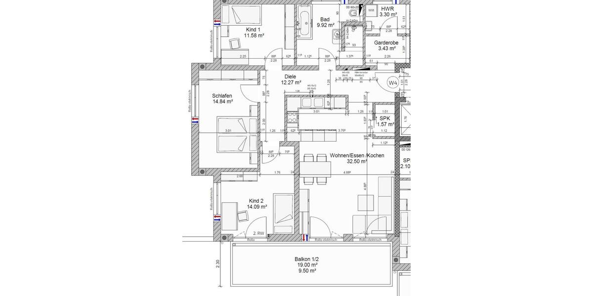 Etagenwohnung Pfeffenhausen - 3 Zimmer, 113 m&sup2;, 1.525&euro; | Angebot:25271592