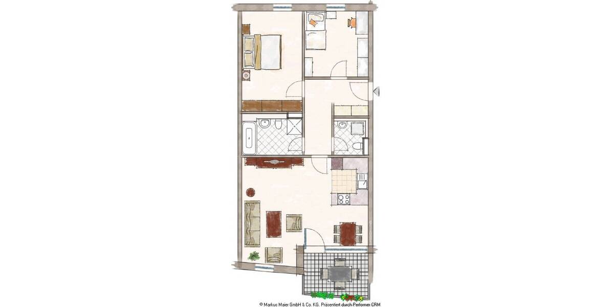 Etagenwohnung Dorfen - 3 Zimmer, 81 m&sup2;, 477.250&euro; | Angebot:25692214