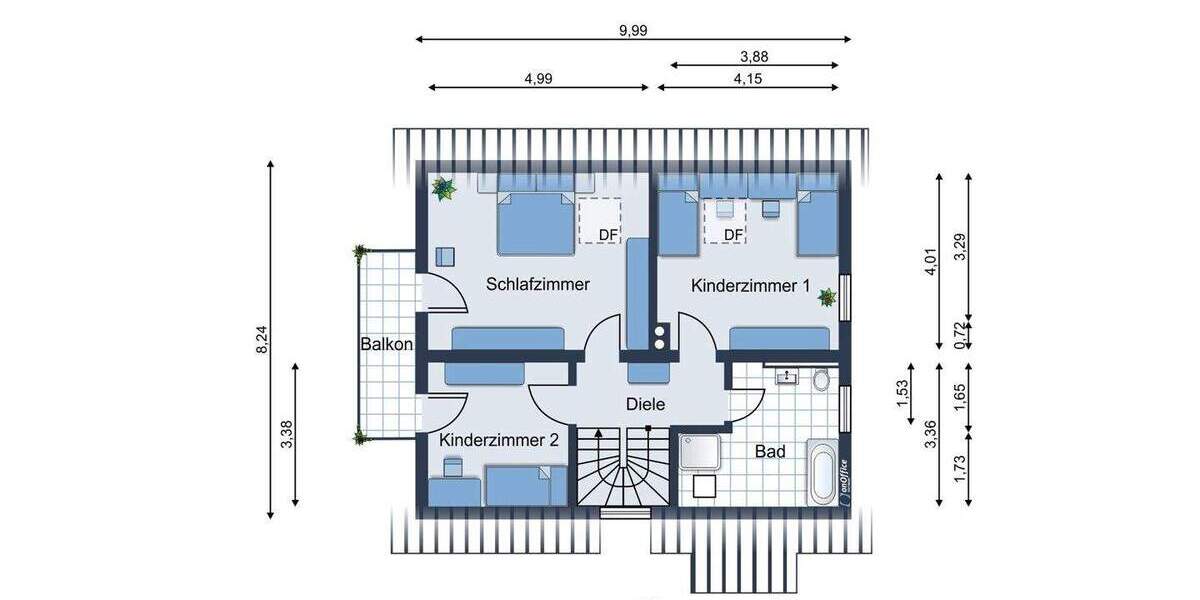 Einfamilienhaus Landshut Wolfgang - 5 Zimmer, 100 m&sup2;, 668.000&euro; | Angebot:25707288