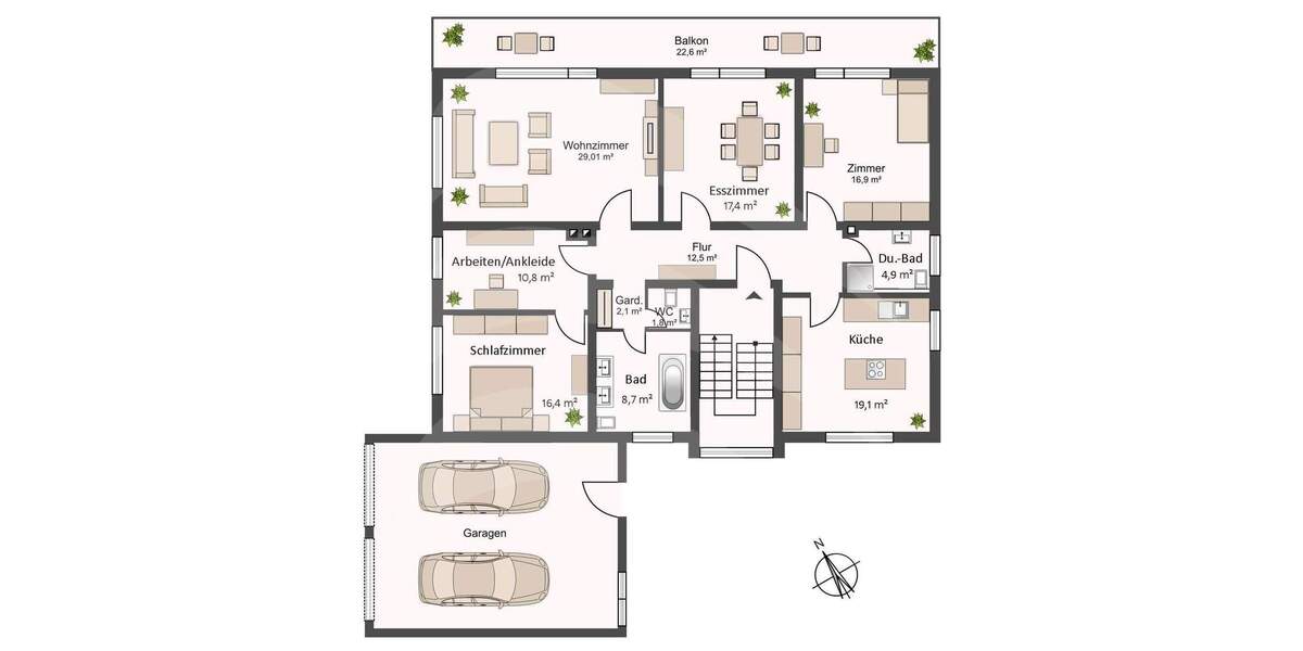 Etagenwohnung Altdorf Pfettrach - 5 Zimmer, 200 m&sup2;, 539.800&euro; | Angebot:25730938
