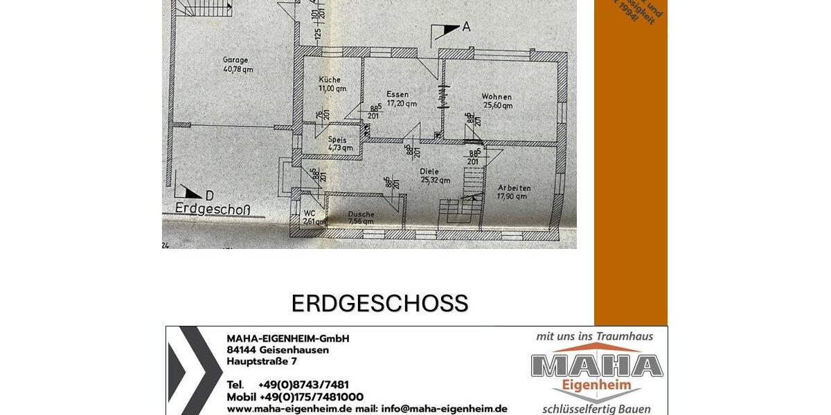 Einfamilienhaus Altfraunhofen - 8 Zimmer, 215 m&sup2;, 1.650&euro; | Angebot:26004888