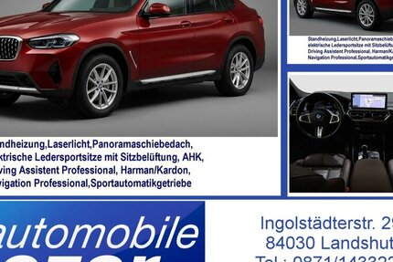 BMW X4 xDr30d Std.Heiz,Pan-Dach,Echtleder NP:93.840 22.200 km 49.590 &euro; Landshut 84030