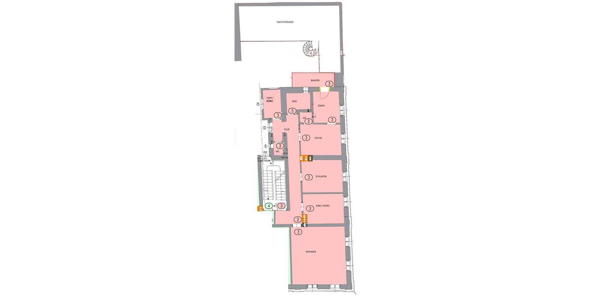 Etagenwohnung Landshut Nikola - 3 Zimmer, 130 m&sup2;, 1.750&euro; | Angebot:25927124