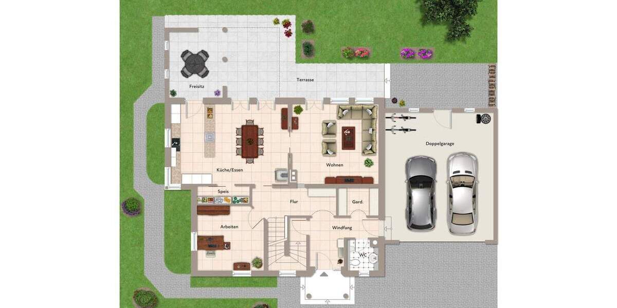 Einfamilienhaus Essenbach Oberahrain - 5 Zimmer, 206 m&sup2;, 890.000&euro; | Angebot:25665316