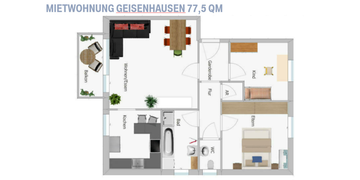 Etagenwohnung Altfraunhofen - 3 Zimmer, 78 m&sup2;, 780&euro; | Angebot:25159611