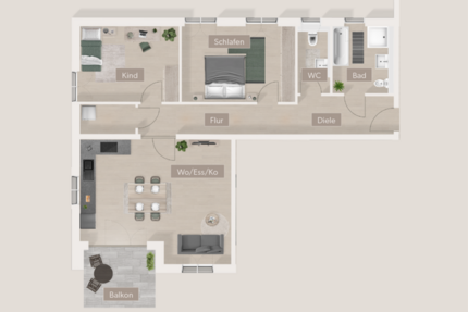 Wohnung Furth - 3 Zimmer, 93 m&sup2;, 540.792&euro; | Angebot:25870456