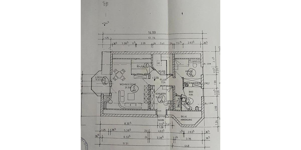 Etagenwohnung Bockhorn - 3 Zimmer, 85 m&sup2;, 399.000&euro; | Angebot:23498751