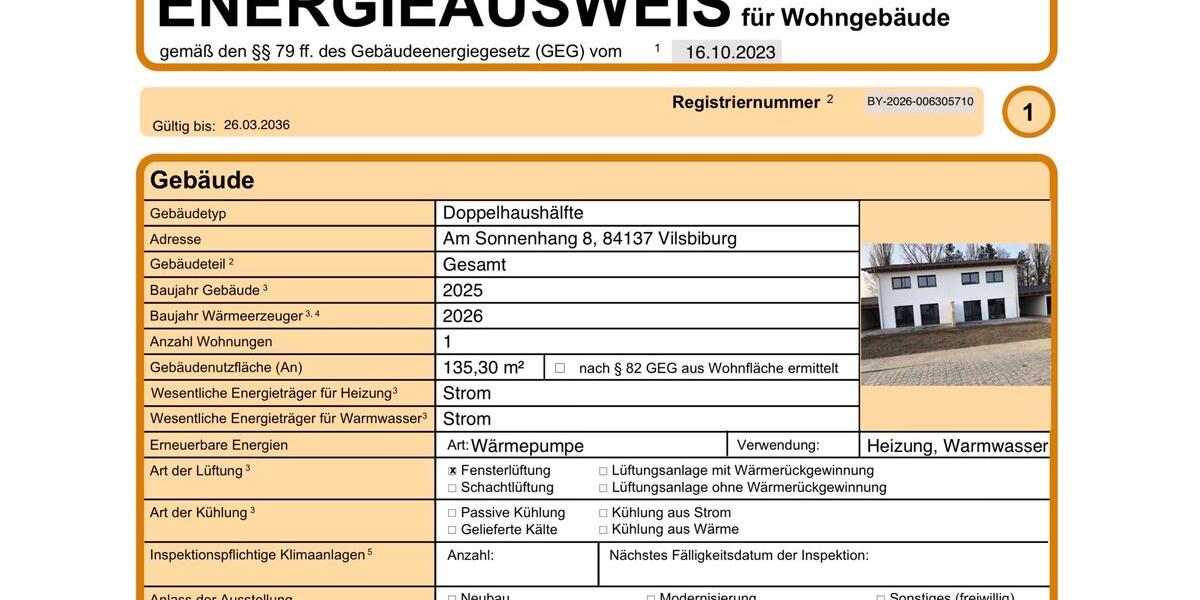 Doppelhaushälfte Vilsbiburg - 4 Zimmer, 118 m&sup2;, 1.490&euro; | Angebot:26546691