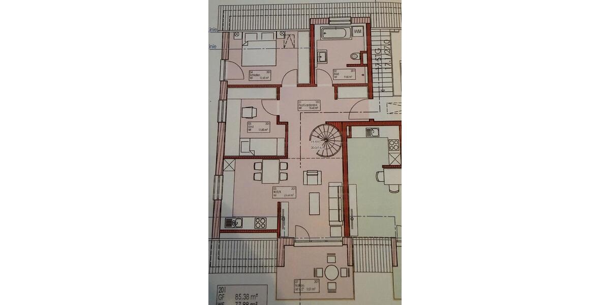 Etagenwohnung Niederaichbach - 4 Zimmer, 103 m&sup2;, 425.000&euro; | Angebot:26024337