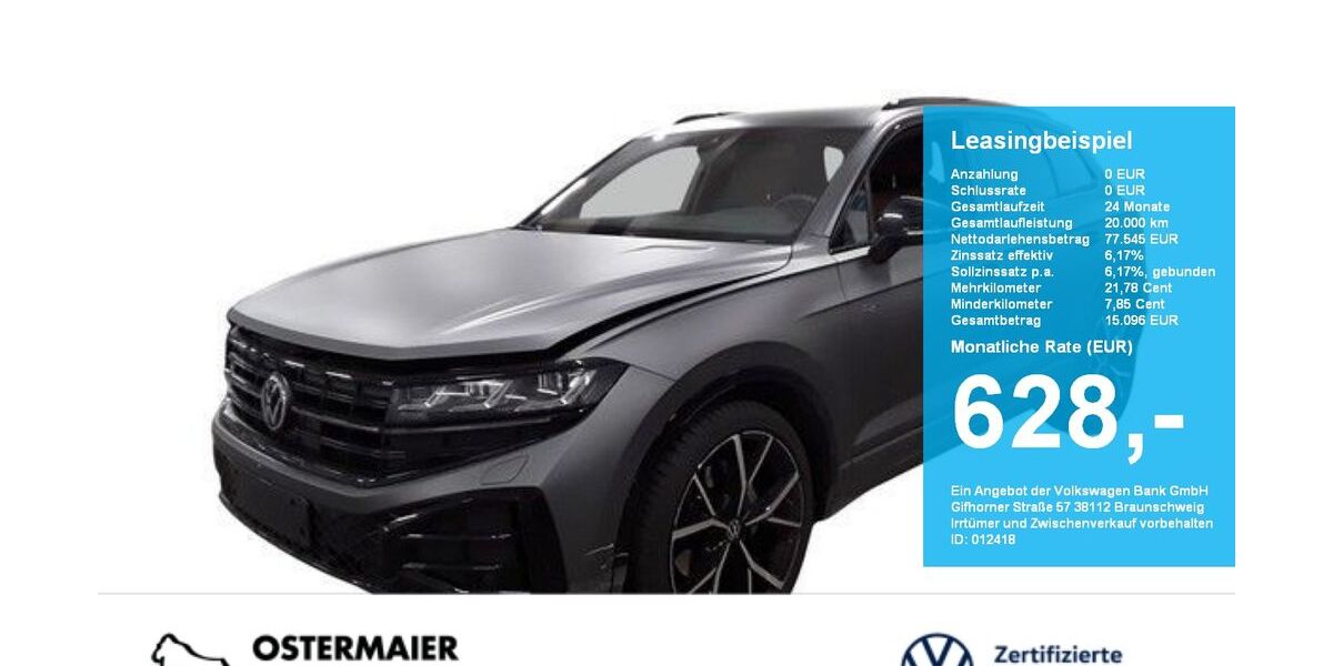 VW Touareg 12.490 km 75.695 &euro; Vilsbiburg 84137