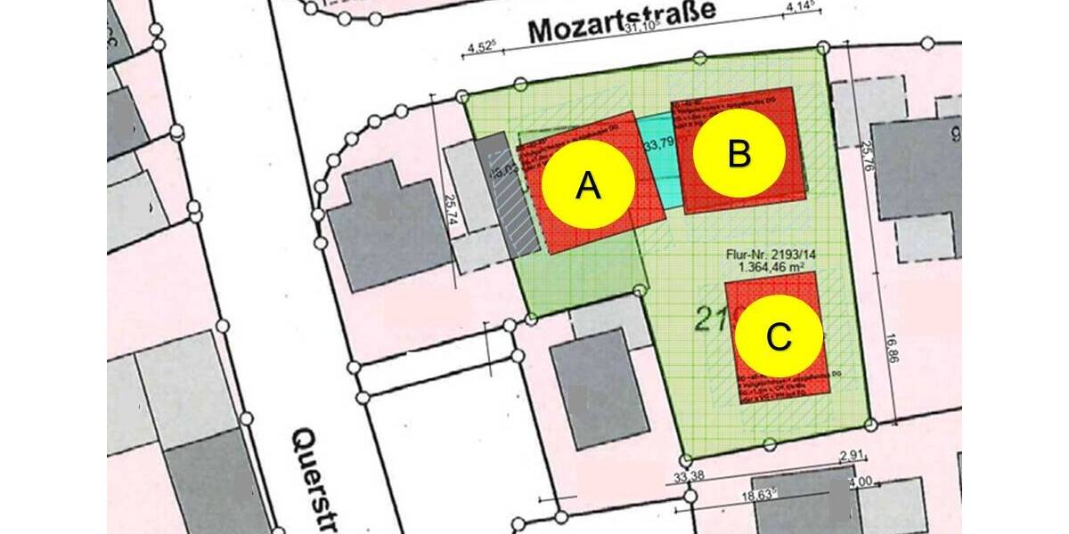 Etagenwohnung Landshut West - 3 Zimmer, 97 m&sup2;, 630.000&euro; | Angebot:25798056