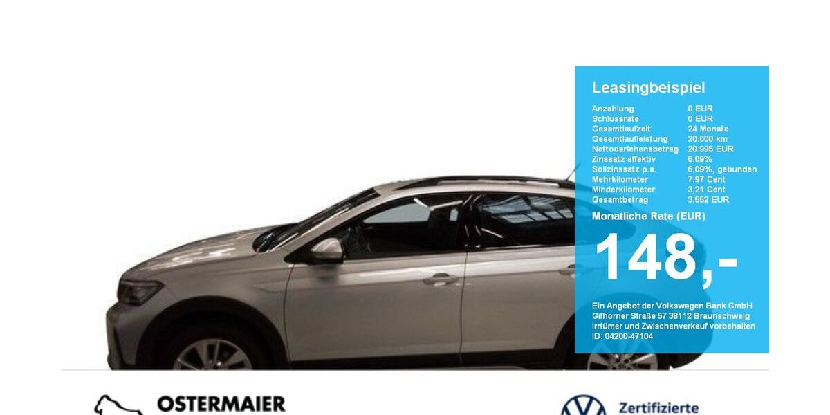 VW Taigo 3.630 km 20.995 &euro; Vilsbiburg 84137