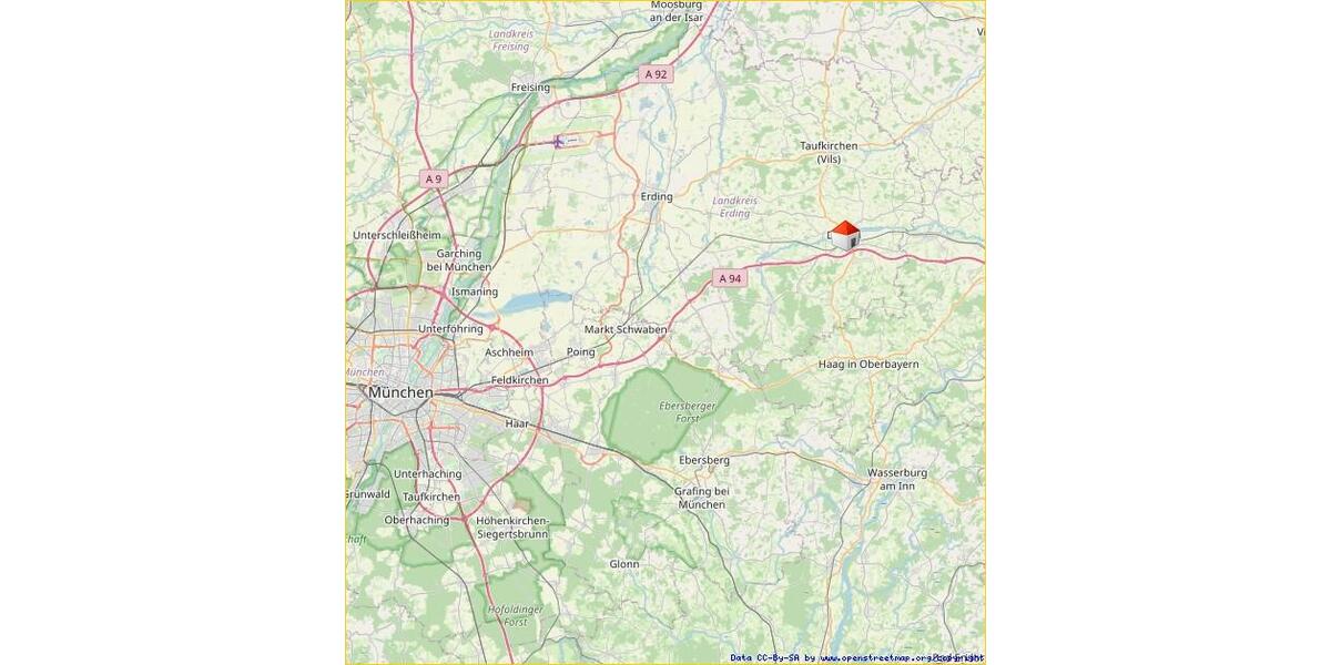 Erdgeschoßwohnung Dorfen - 2 Zimmer, 94 m&sup2;, 1.430&euro; | Angebot:24846932