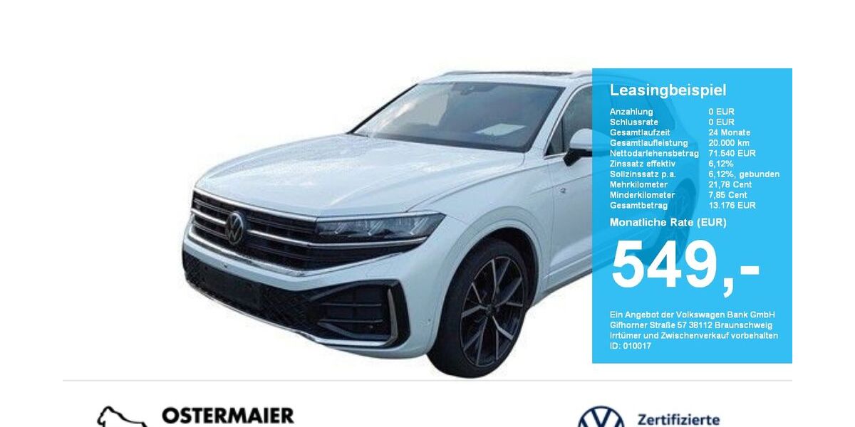 VW Touareg 24.170 km 71.540 &euro; Vilsbiburg 84137