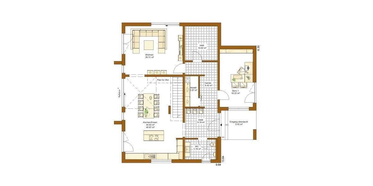 Einfamilienhaus Fraunberg - 6 Zimmer, 246 m&sup2;, 1.055.700&euro; | Angebot:25799382