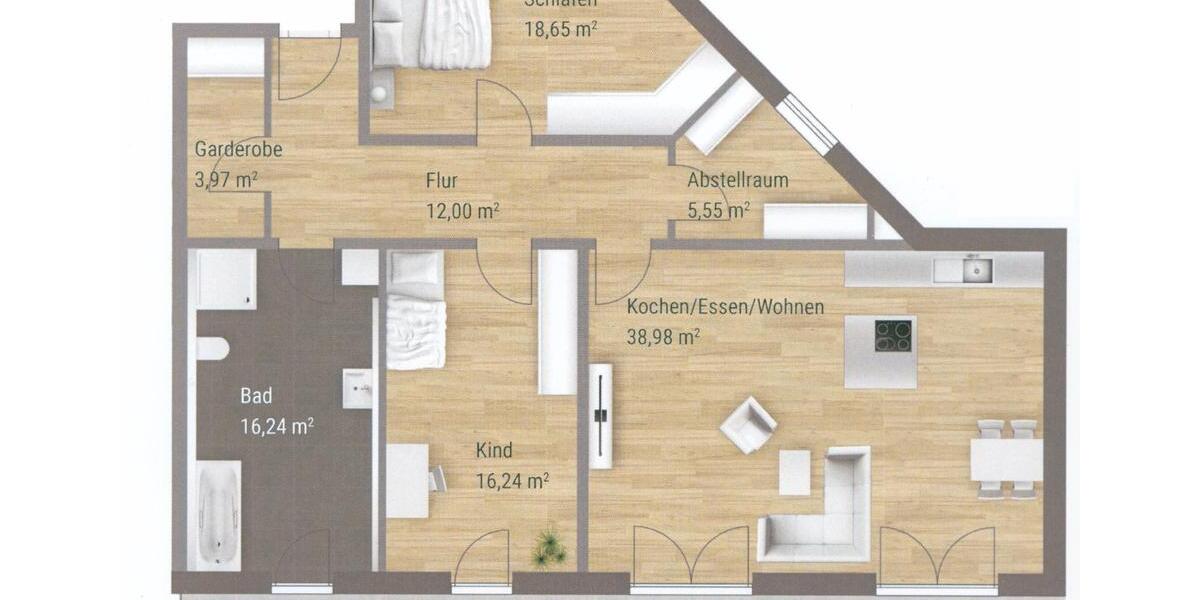 Etagenwohnung Geisenhausen - 3.5 Zimmer, 130 m&sup2;, 467.000&euro; | Angebot:27155253