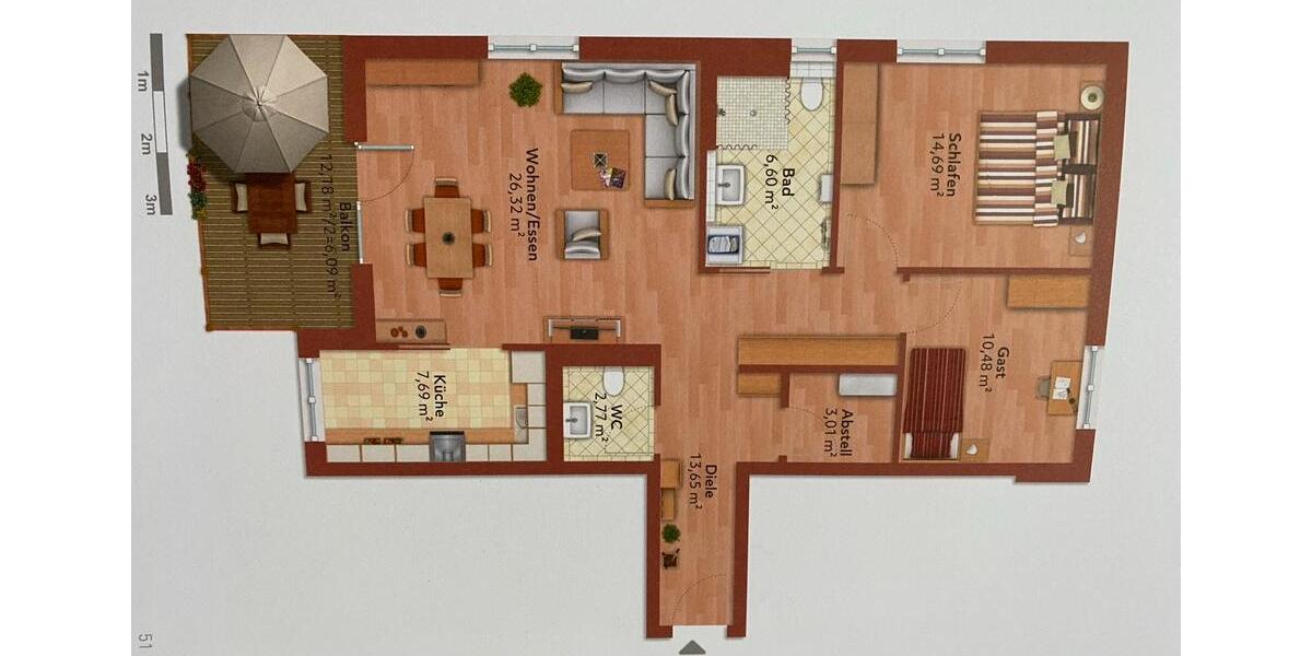 Etagenwohnung Frontenhausen - 3.5 Zimmer, 93 m&sup2;, 425.000&euro; | Angebot:25509871