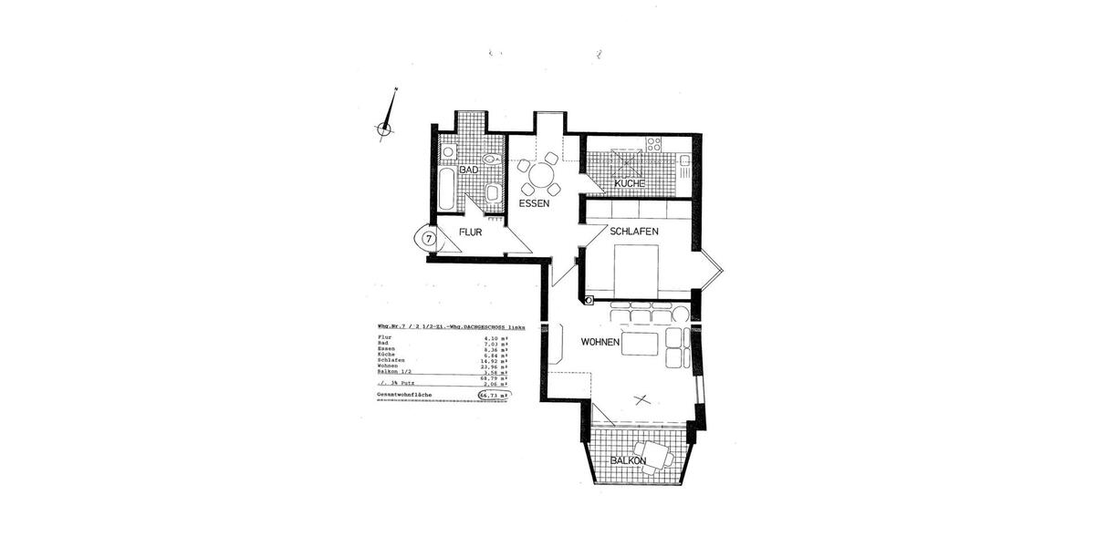 Etagenwohnung Landshut Landshut-West - 2.5 Zimmer, 67 m&sup2;, 295.000&euro; | Angebot:27598356