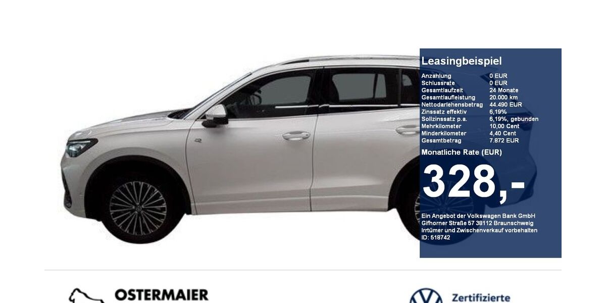 VW Tiguan 8.190 km 44.490 &euro; Vilsbiburg 84137
