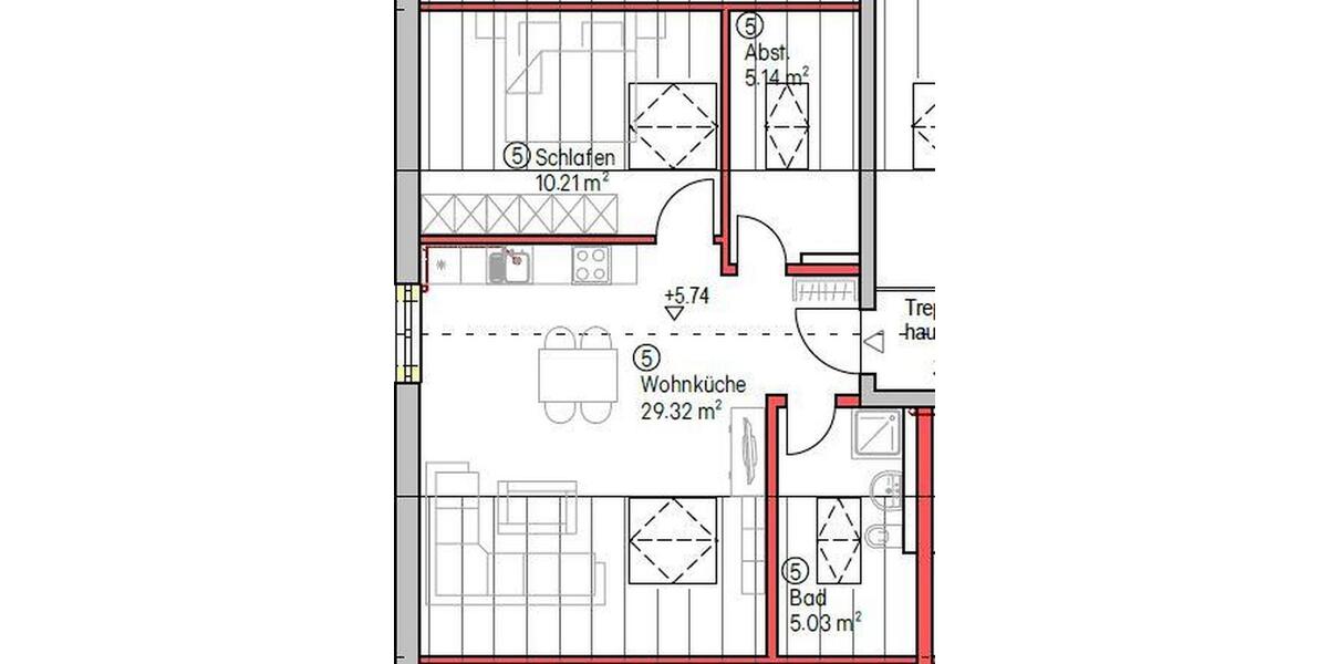 Dachgeschoßwohnung Essenbach - 2 Zimmer, 50 m&sup2;, 745&euro; | Angebot:26047079